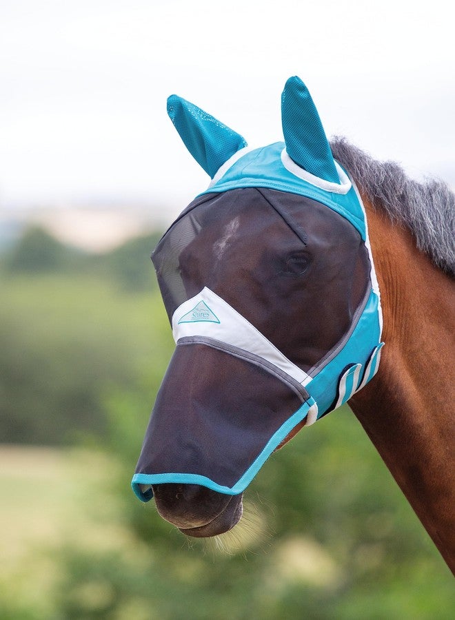 Shires Horse Fine Mesh Fly Mask with Ears and Nose